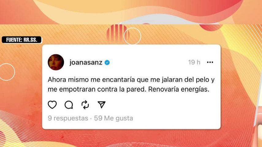 El desafortunado comentario de Joana Sanz