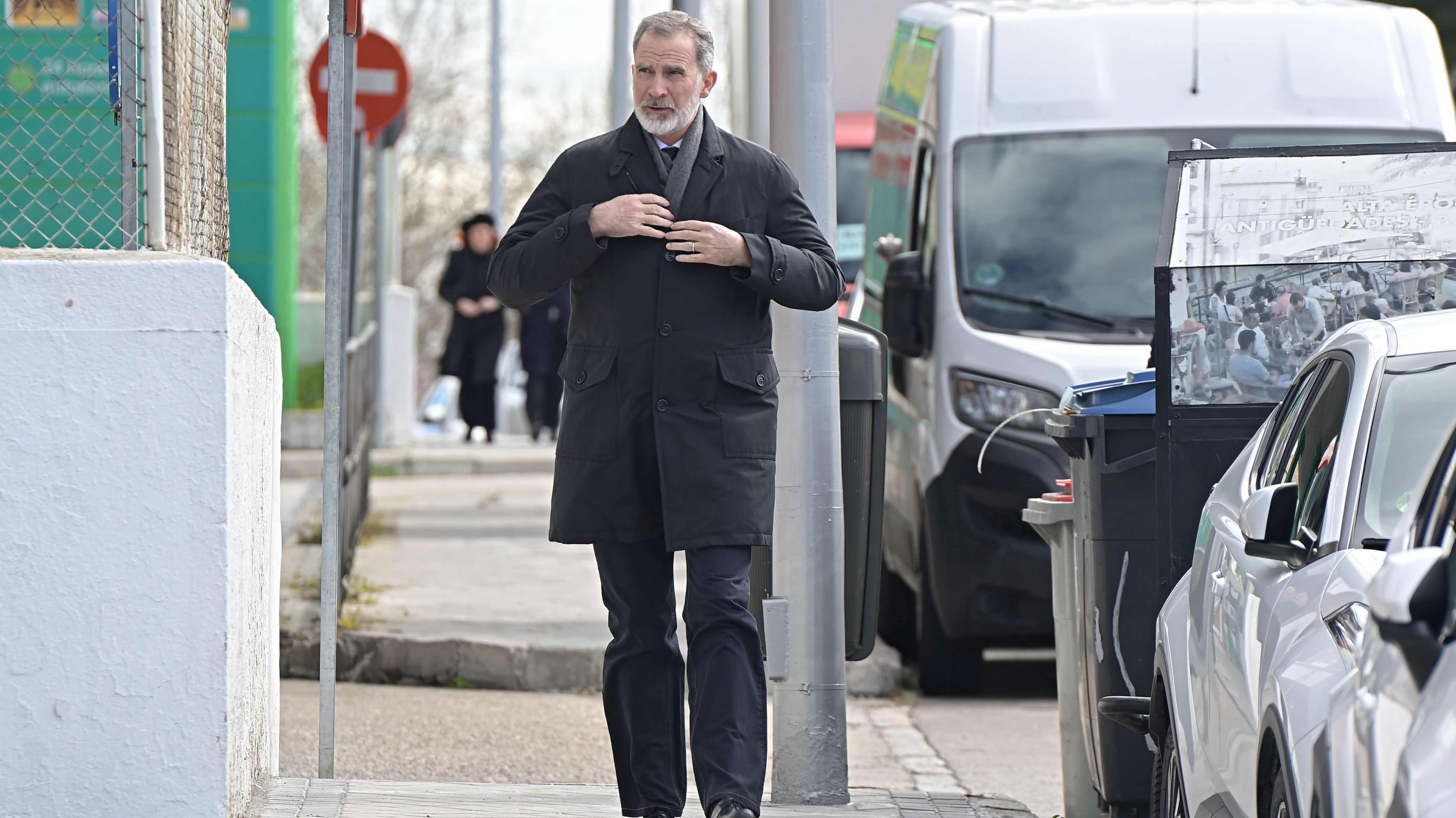 El Rey Felipe VI llega al cementerio San Isidro para el entierro de Fernando Gómez Acebo