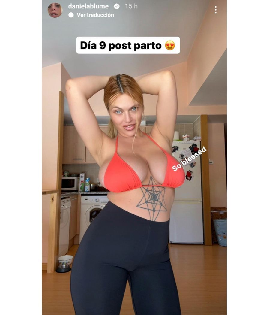 Daniela Blume enseña su insólita recuperación postparto - GH VIP