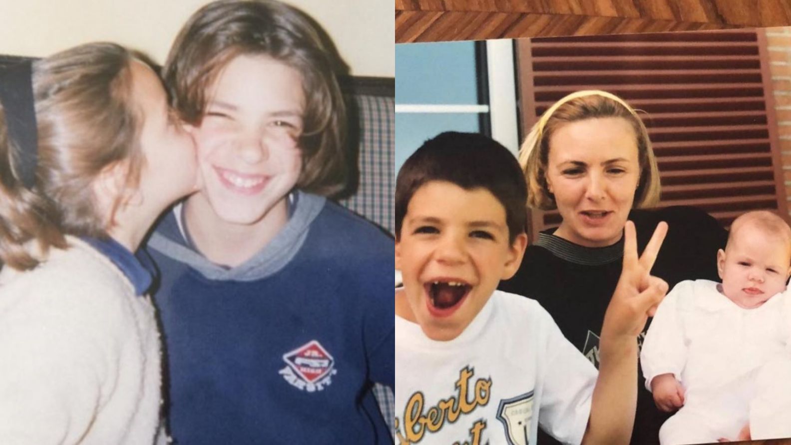 Diego y Laura Matamoros de pequeños