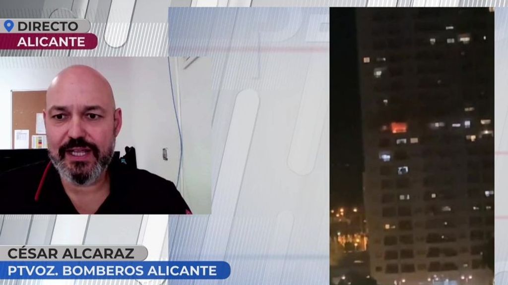 El portavoz de bomberos, tras un incendio en Alicante: "La fachada era diferente al edificio de Valencia, hay 3 víctimas"