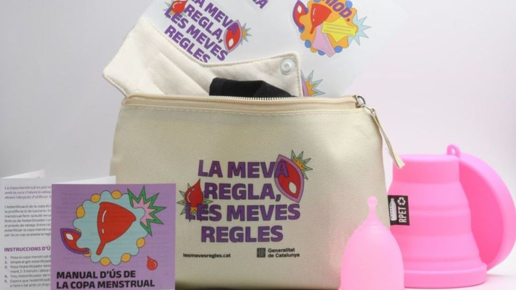 Imagen de los productos menstruales que se pueden solicitar gratuitamente en las farmacias de Cataluña