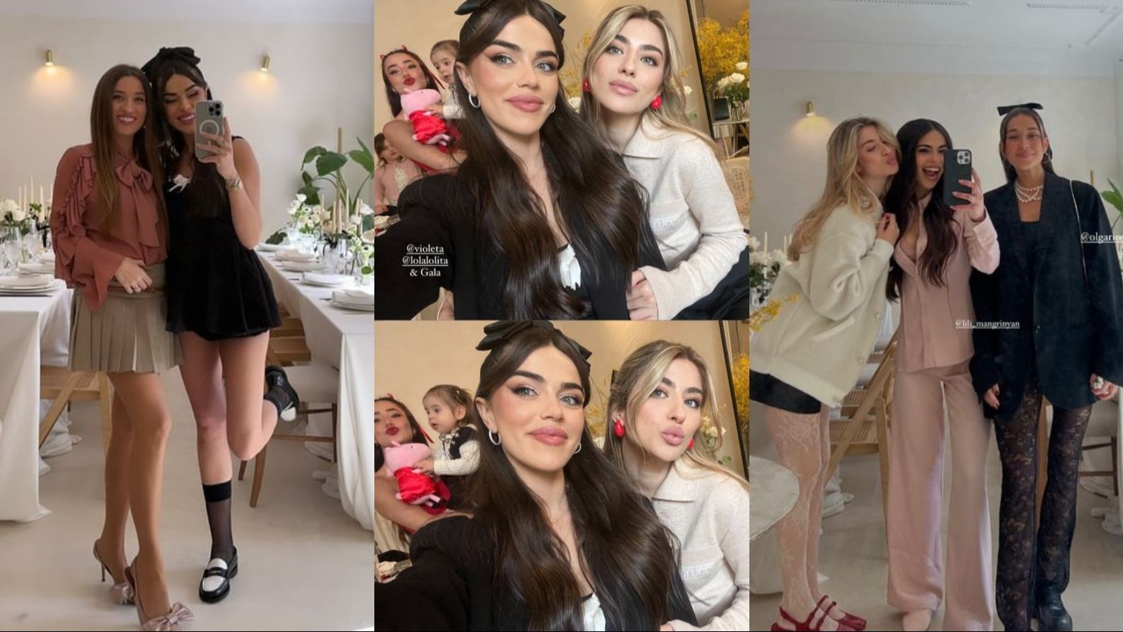 Las influencers en el cumpleaños de Violeta