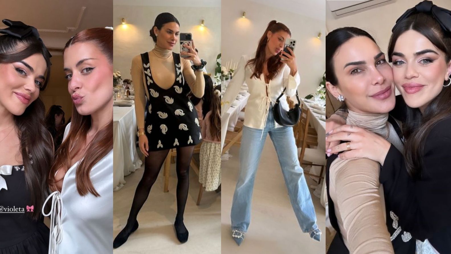 Los looks de Dulceida y Carla Barber para el cumple de Violeta Mangriñán