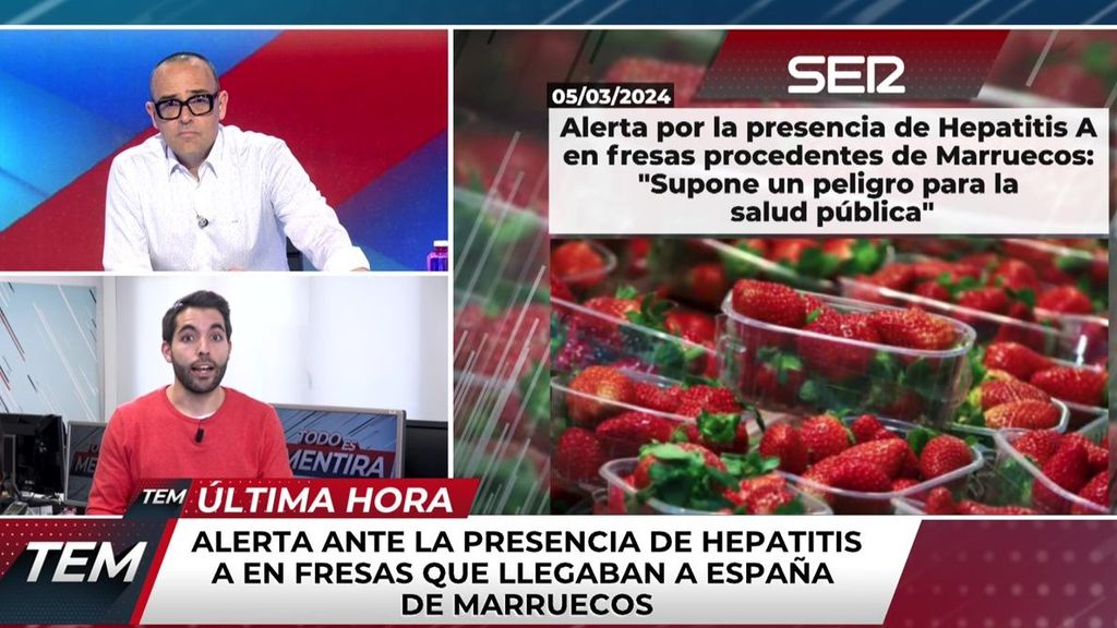 Alerta alimentaria ante la presencia de hepatitis A en fresas procedentes de Marruecos
