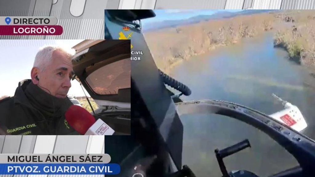 El portavoz de la Guardia Civil, sobre la desaparición de Javier en Logroño: "Estamos utilizando helicópteros y drones"