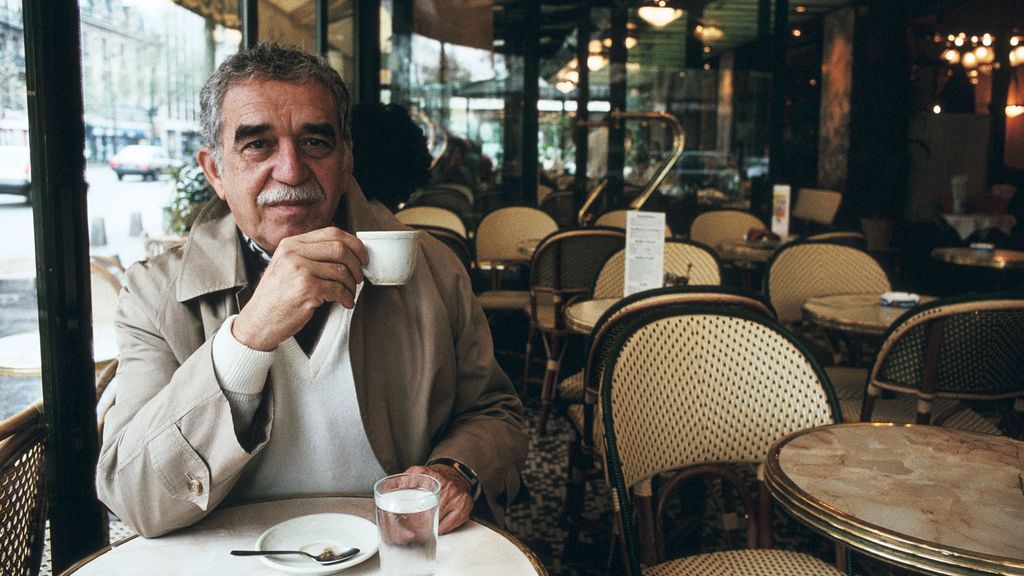 García Márquez en París, en 1990.