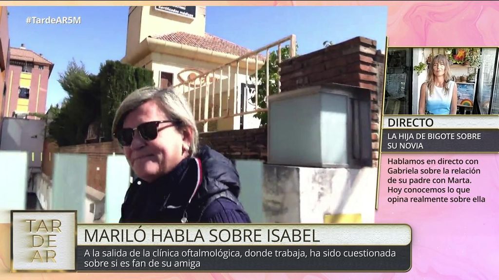 La reacción de Mariló a las imágenes con Isabel Pantoja