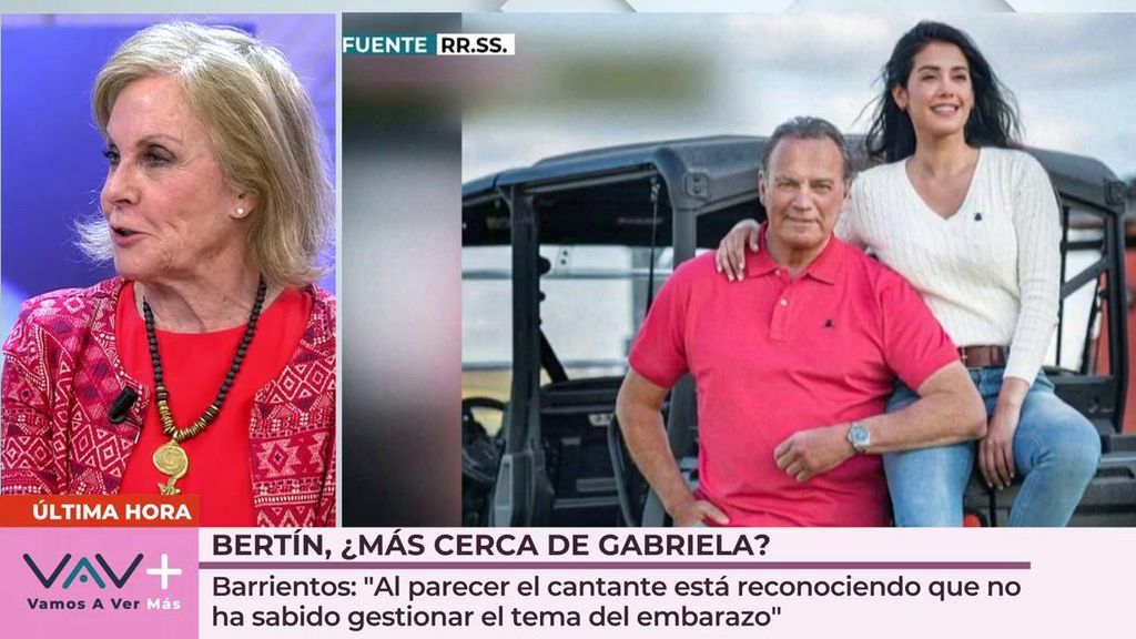 Bertín Osborne 'recapacita' con respecto a Gabriela Guillén: "Reconoce que no ha sabido procesar el embarazo"