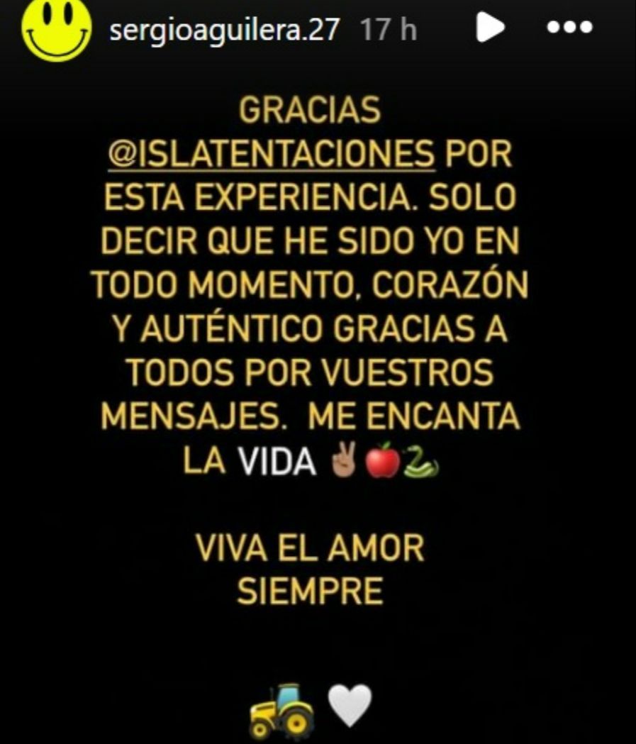 El mensaje Sergio Aguilera