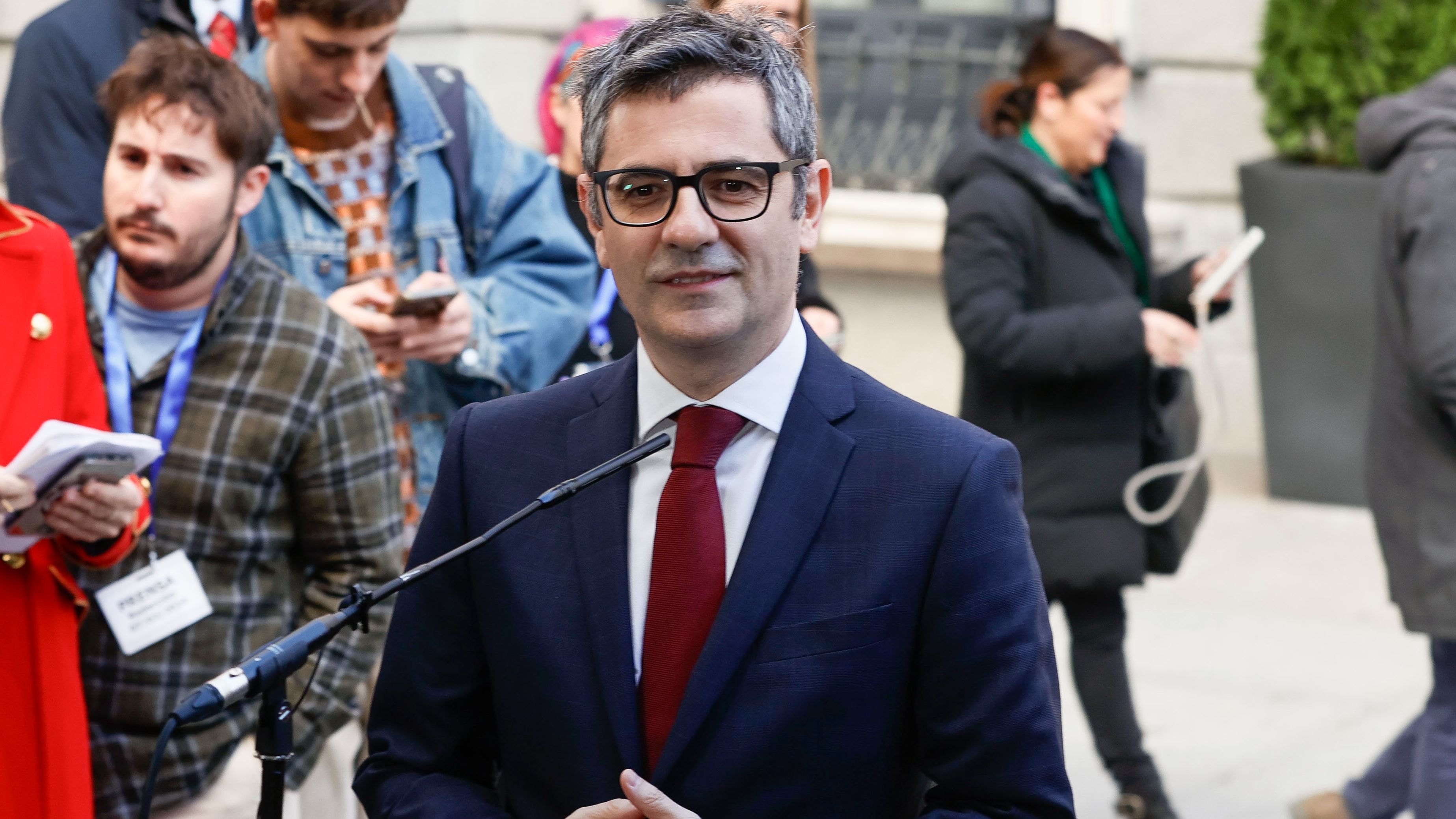 El ministro de la Presidencia, Justicia y Relaciones con la Cortes, Félix Bolaños