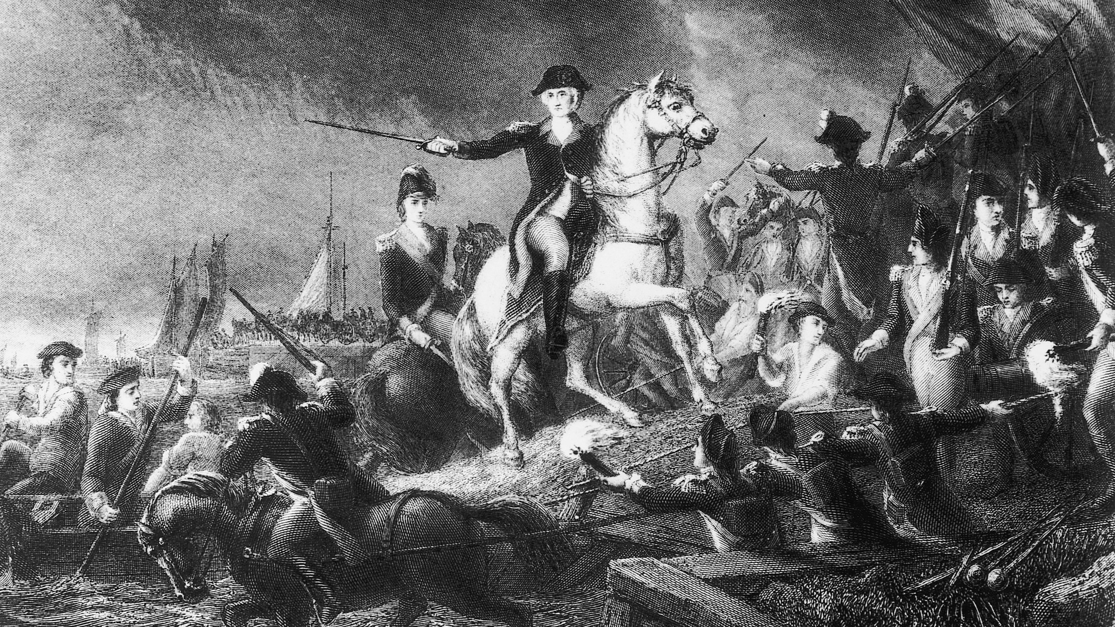 La retirada de George Washington en Long Island