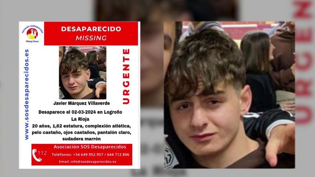 La familia de Javi, el joven desaparecido en Logroño, no pierde la esperanza: "Los ánimos están intactos y las fuerzas no decaen"