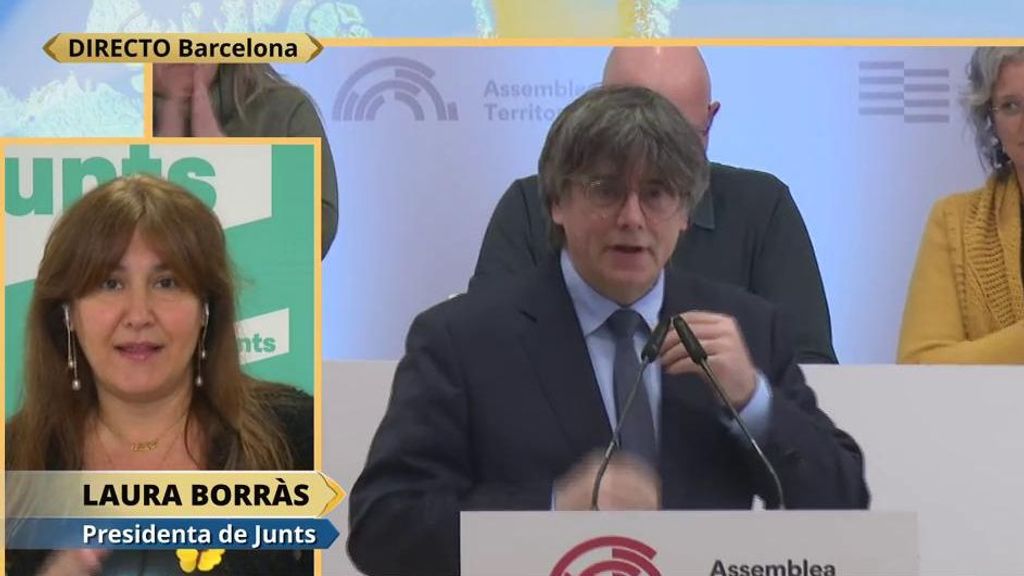 Laura Borrás, presidenta de Junts: "Comparar el terrorismo con una reivindicación pacífica es indigno, quieren frenar el movimiento independista"