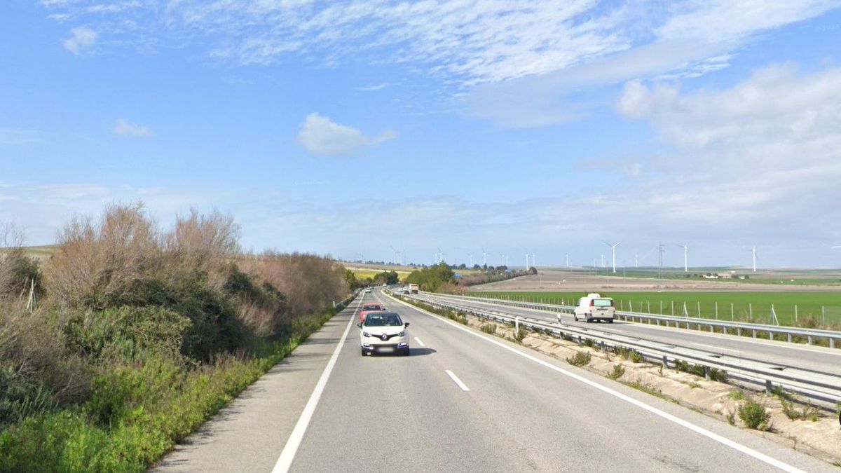 Carretera A-480, Sanlúcar-Jerez, en Cádiz