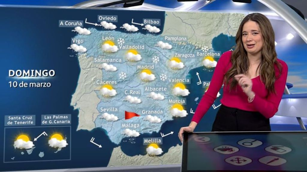 Hasta 14 comunidades autónomas y Melilla tendrán este domingo avisos por viento, nieve, lluvias y fenómenos costeros