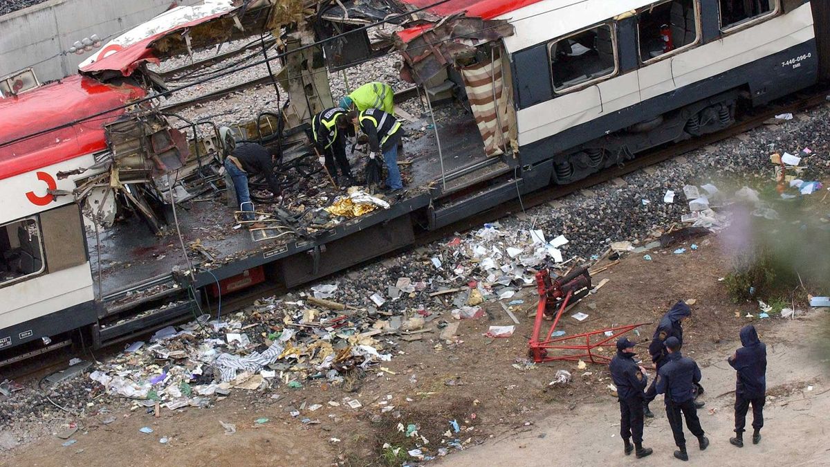 Tren en Atocha el día después del atentado del 11M