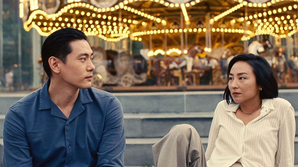 Greta Lee y Teo Yoo en 'Vidas pasadas'