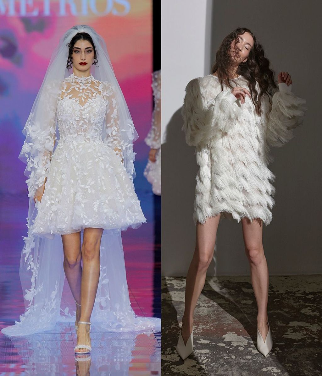 Vestidos de Demetrios y Kaviar Gauche