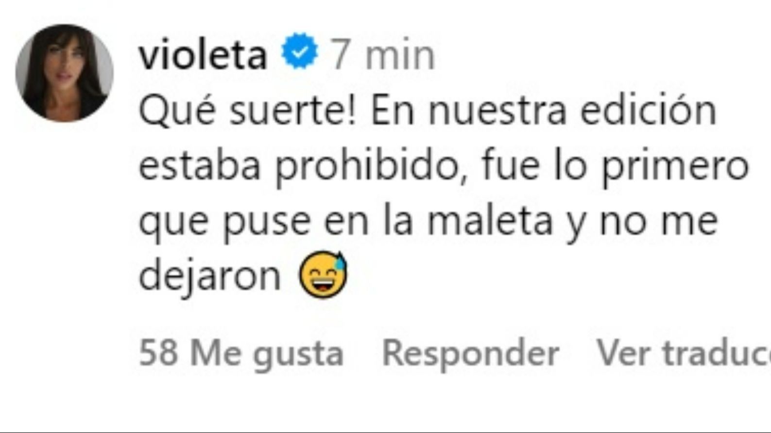 El mensaje de Violeta Mangriñán