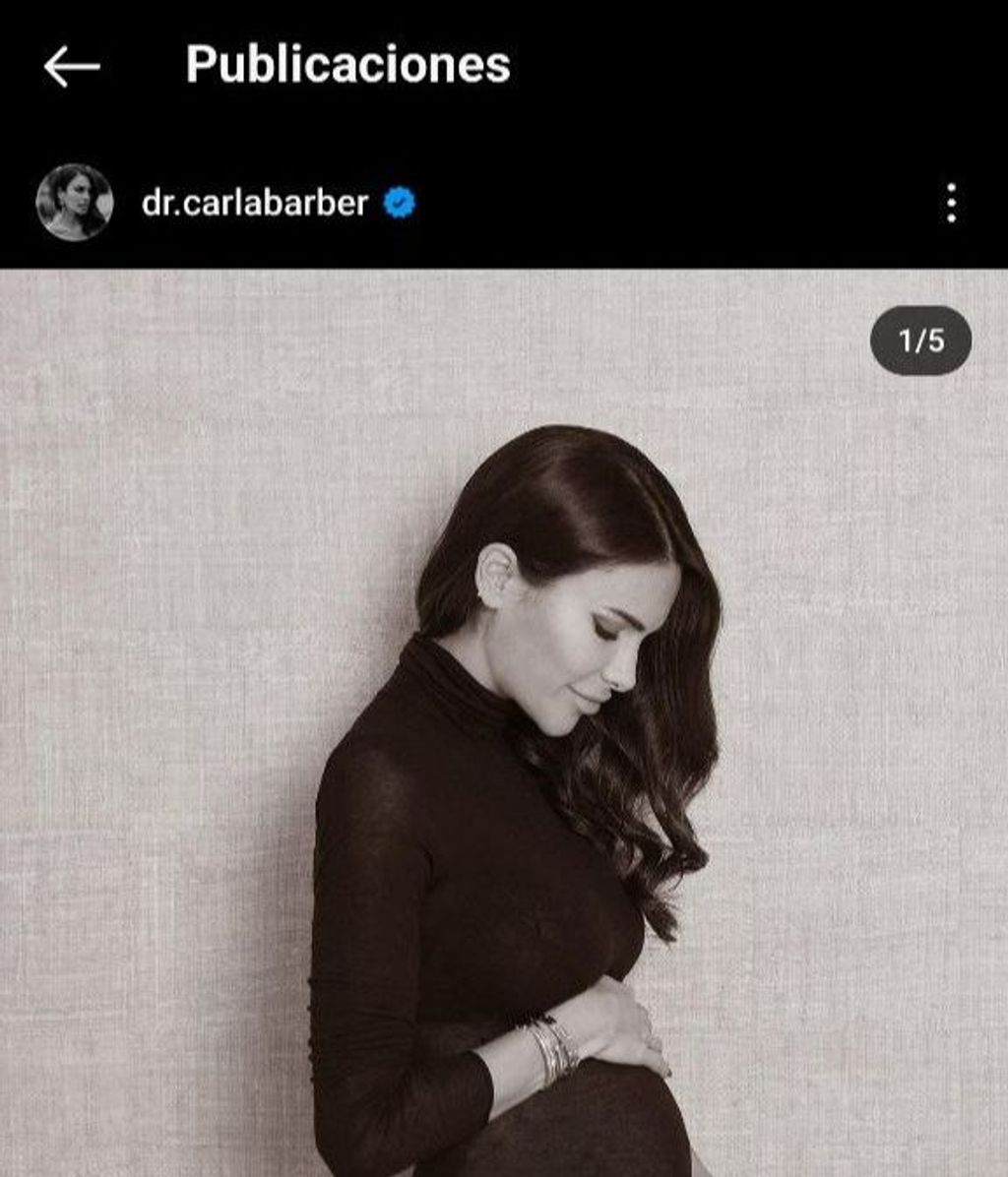 La reacción de Carlos Rubí a la foto embarazada de Carla Barber