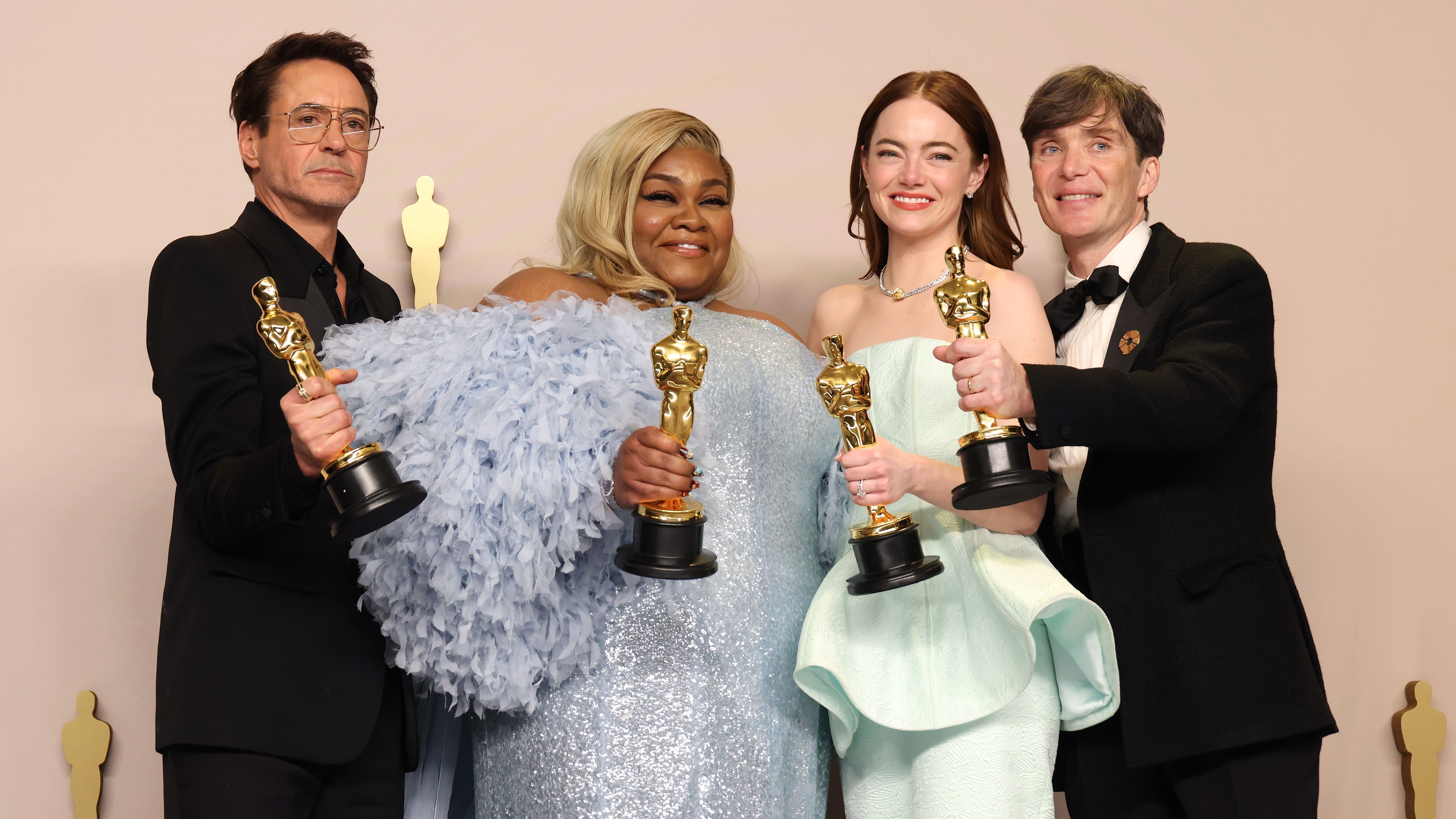 Robert Downey Jr., Da'Vine Joy Randolph, Emma Stone y Cillian Murphy