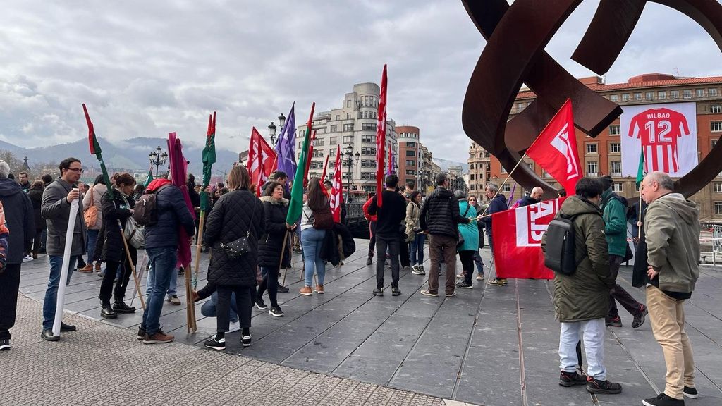 La manifestación de Bilbao ha partido desde el Ayuntamiento