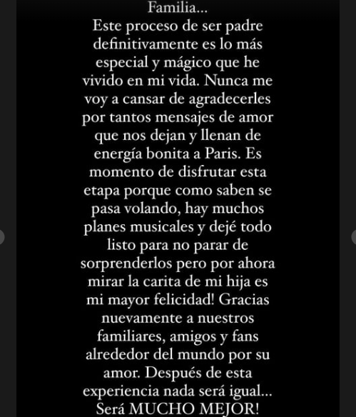 El comunicado de Maluma tras ser padre