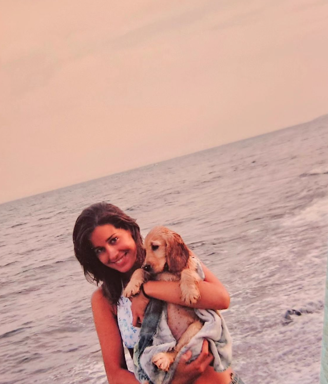 La periodista con su perro. FUENTE: Instagram