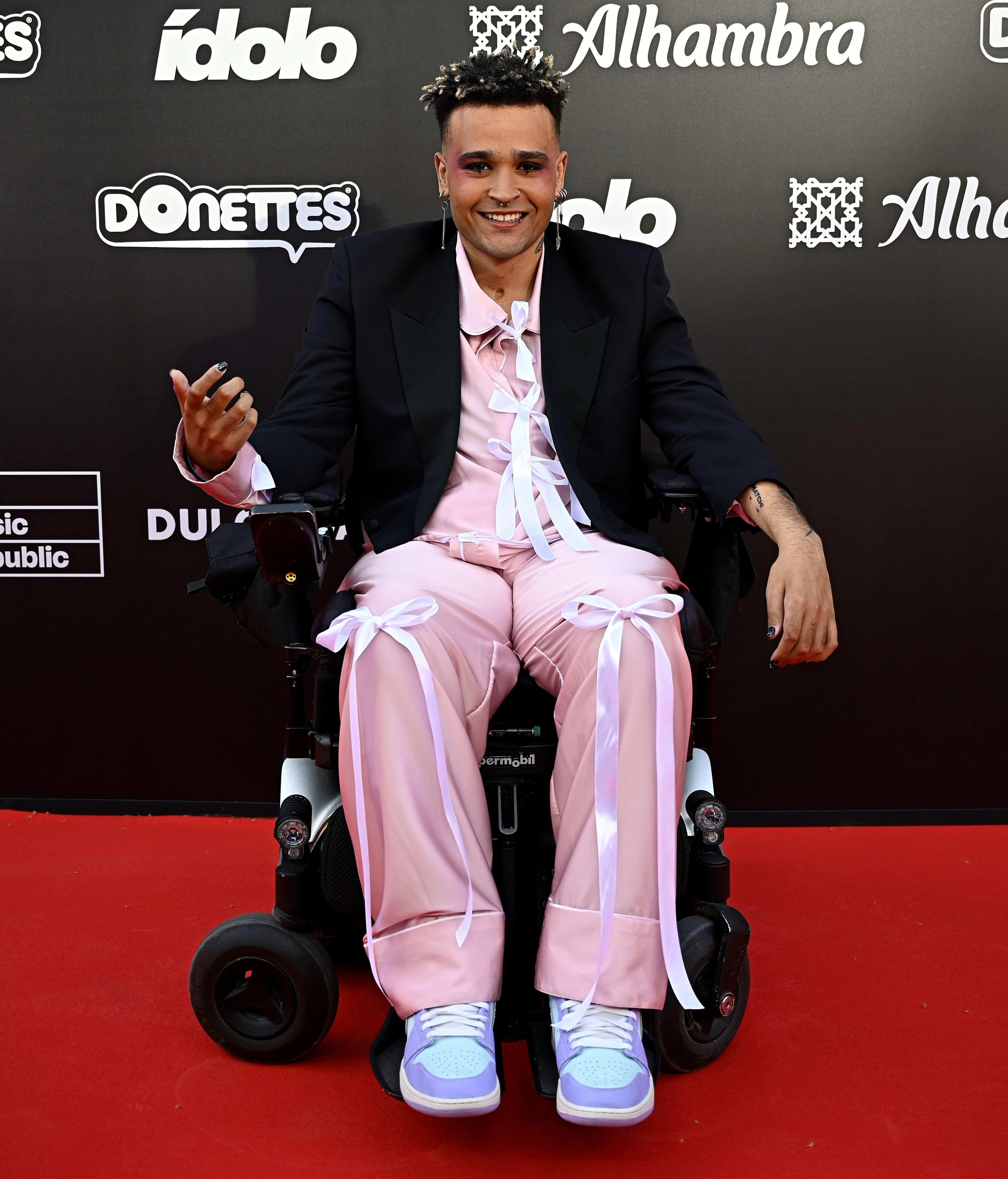 Alan 'El Ruedas' en los Premios Ídolo