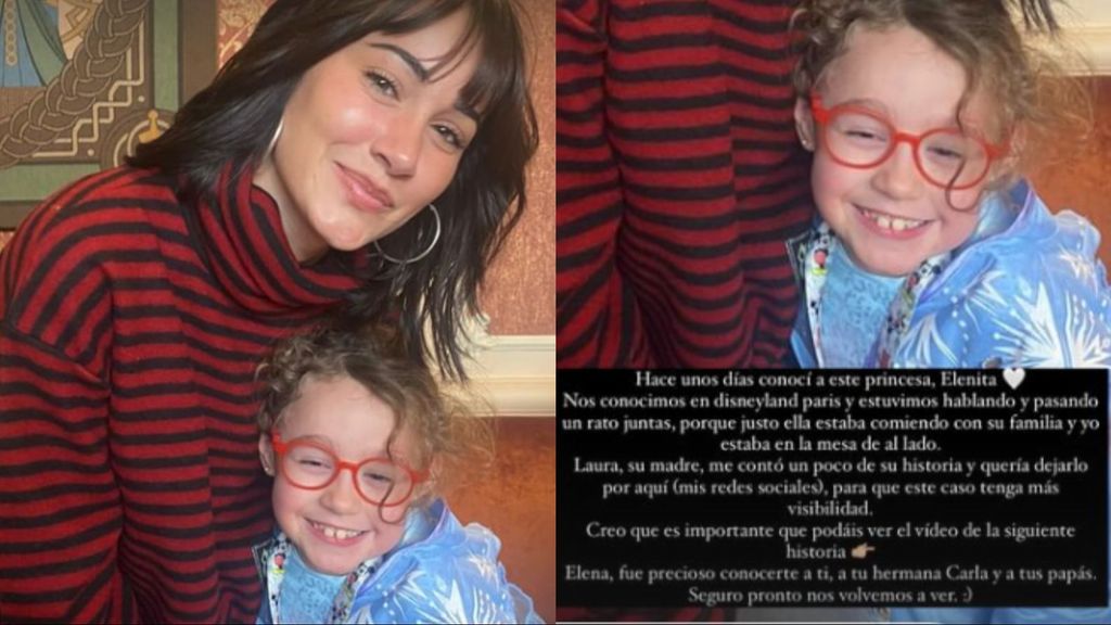 Aitana y la pequeña Elena