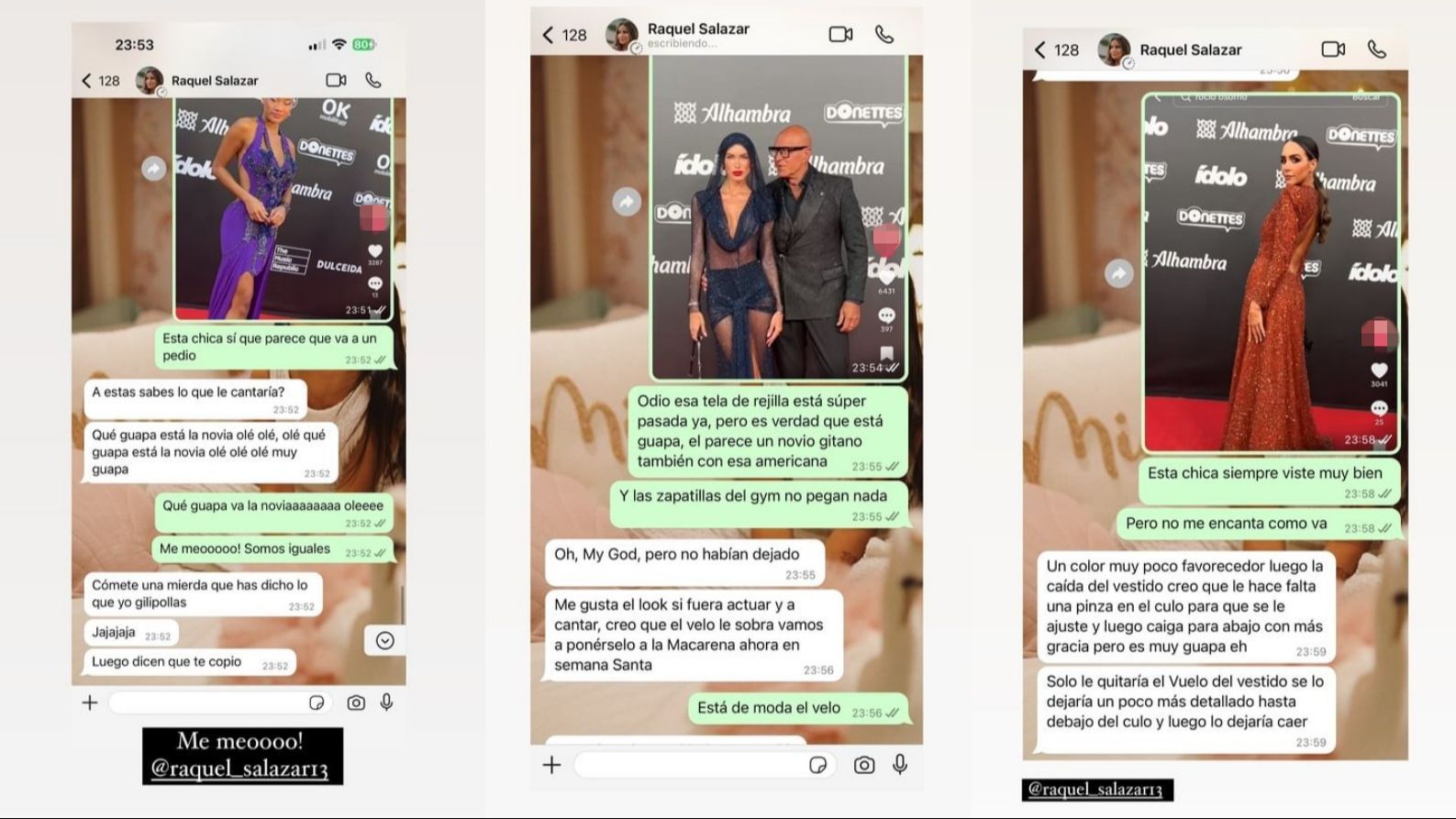 Aciertos y errores de los Premios Ídolo según Raquel y Noemí Salazar