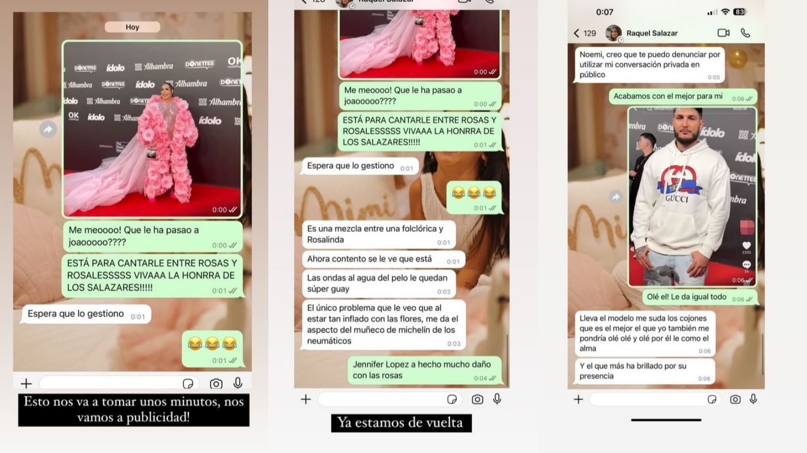 Aciertos y errores de los Premios Ídolo según Raquel y Noemí Salazar