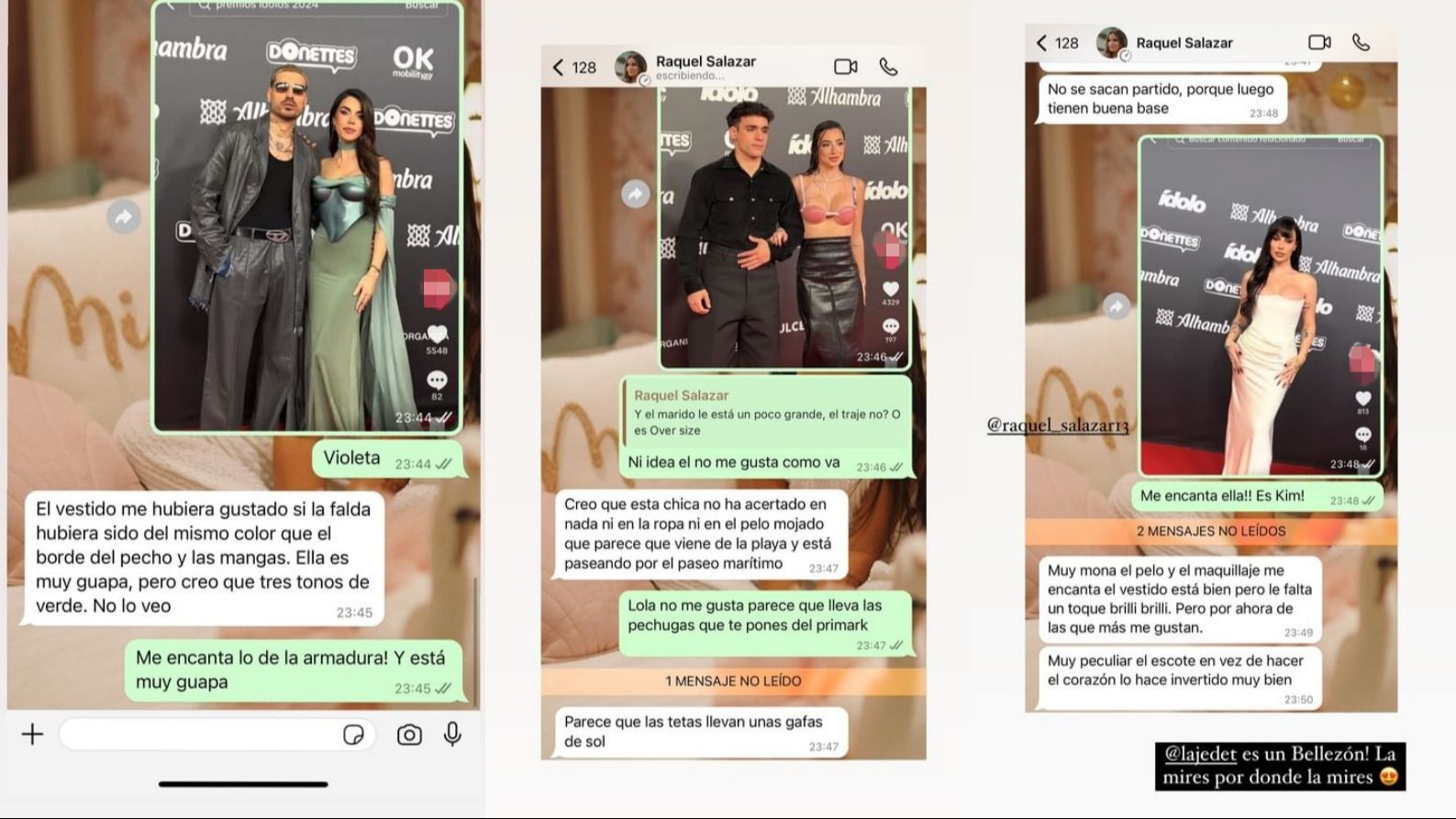 Aciertos y errores de los Premios Ídolo según Raquel y Noemí Salazar