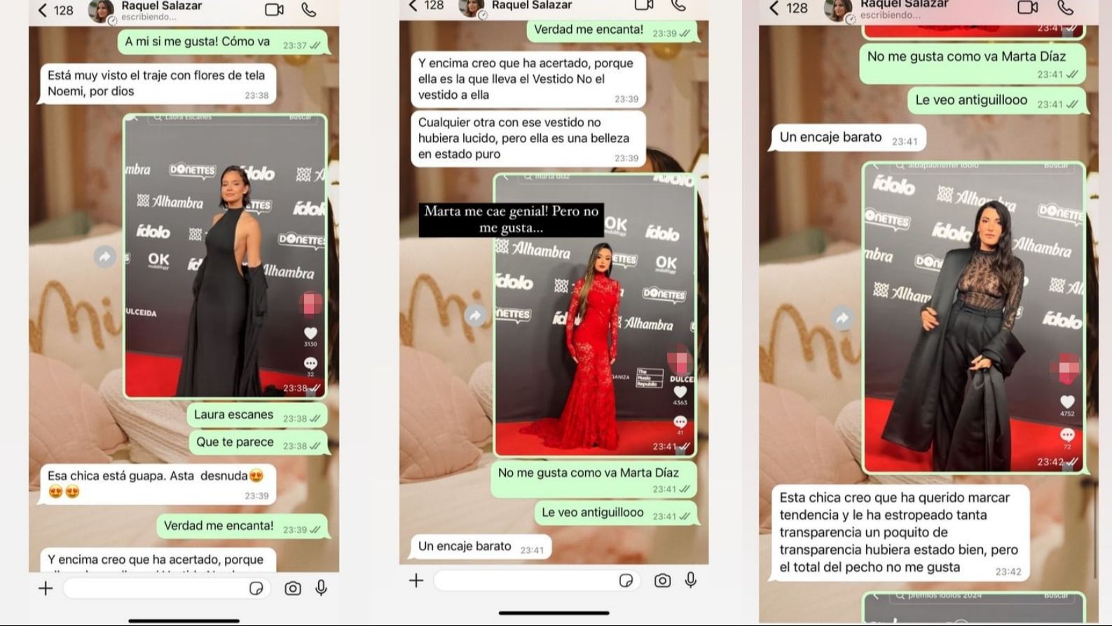 Aciertos y errores de los Premios Ídolo según Raquel y Noemí Salazar