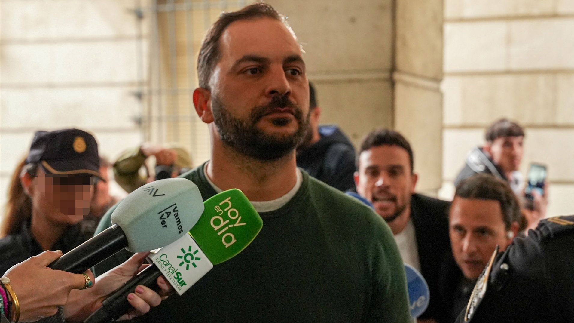 Antonio Tejado, antes de declarar en los juzgados