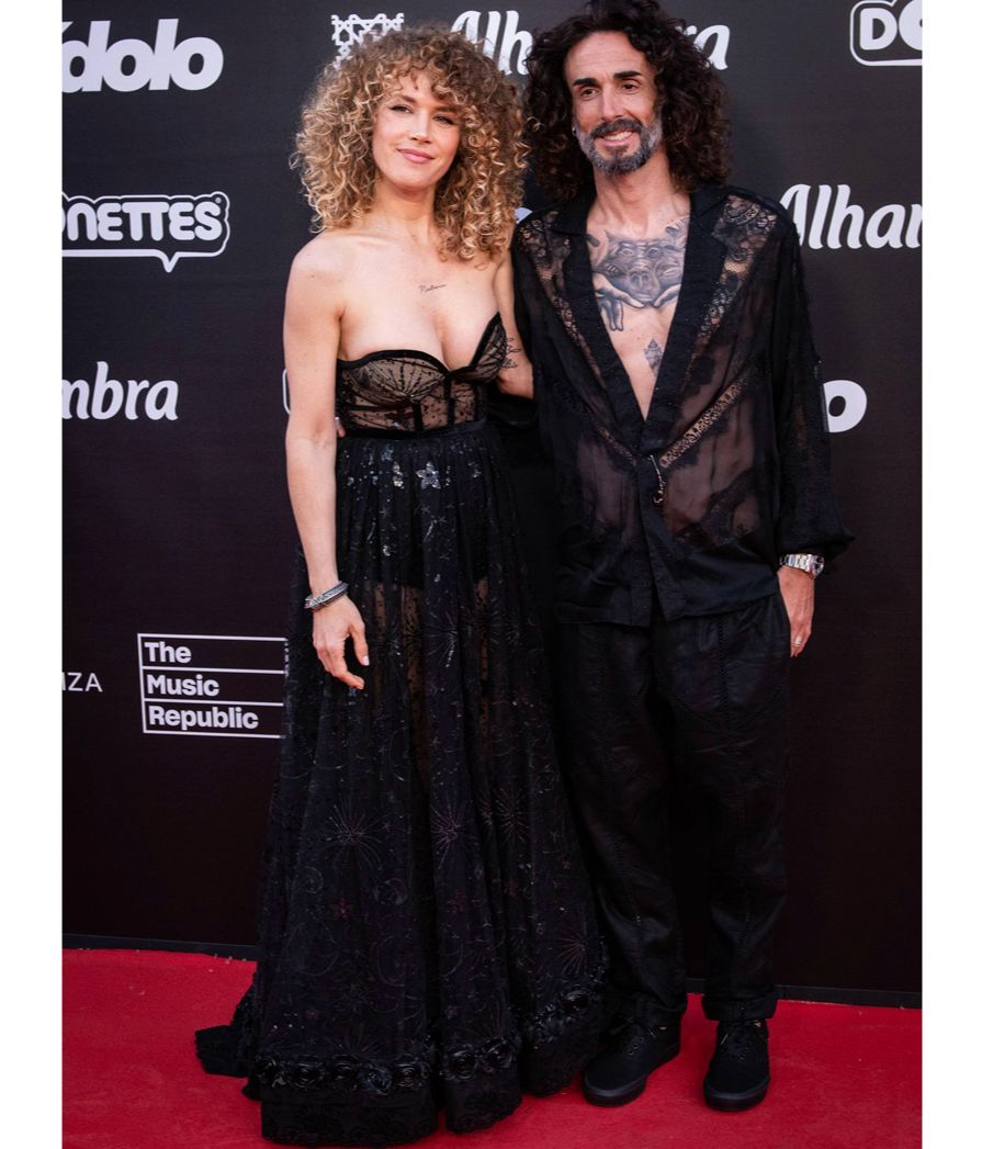 Azahara y Juanma (GH) se conjuntaron todo al negro para brillar en su gran noche