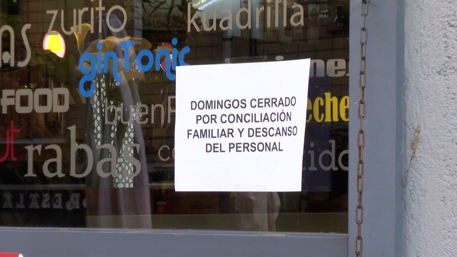 Cartel del bar Dikeseko en Santurtzi