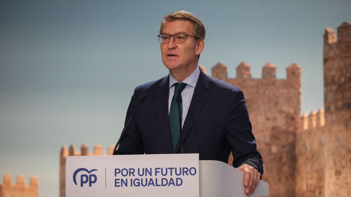 El presidente del PP, Alberto Núñez Feijóo