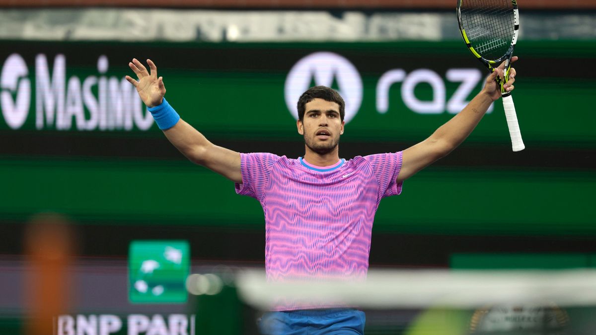 El español Carlos Alcaraz detiene a Sinner y repite final en Indian Wells