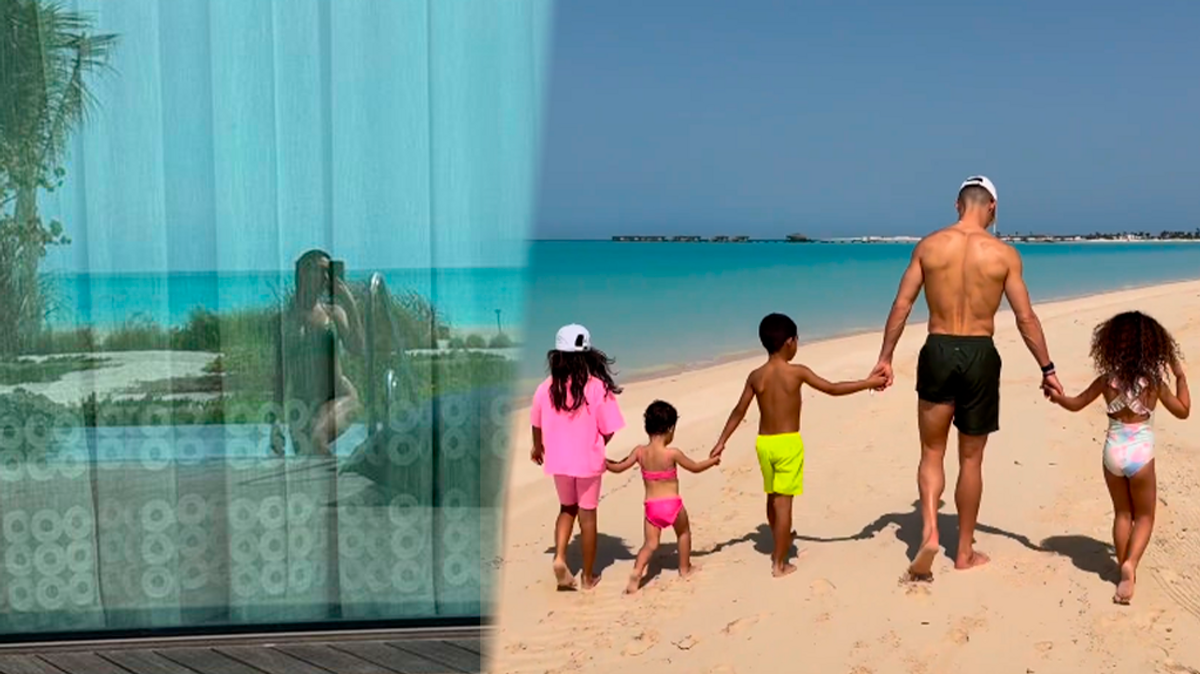 Cristiano Ronaldo y Georgina Rodríguez: sus vacaciones junto a sus hijos en un lujoso resort en una isla privada del Mar Rojo