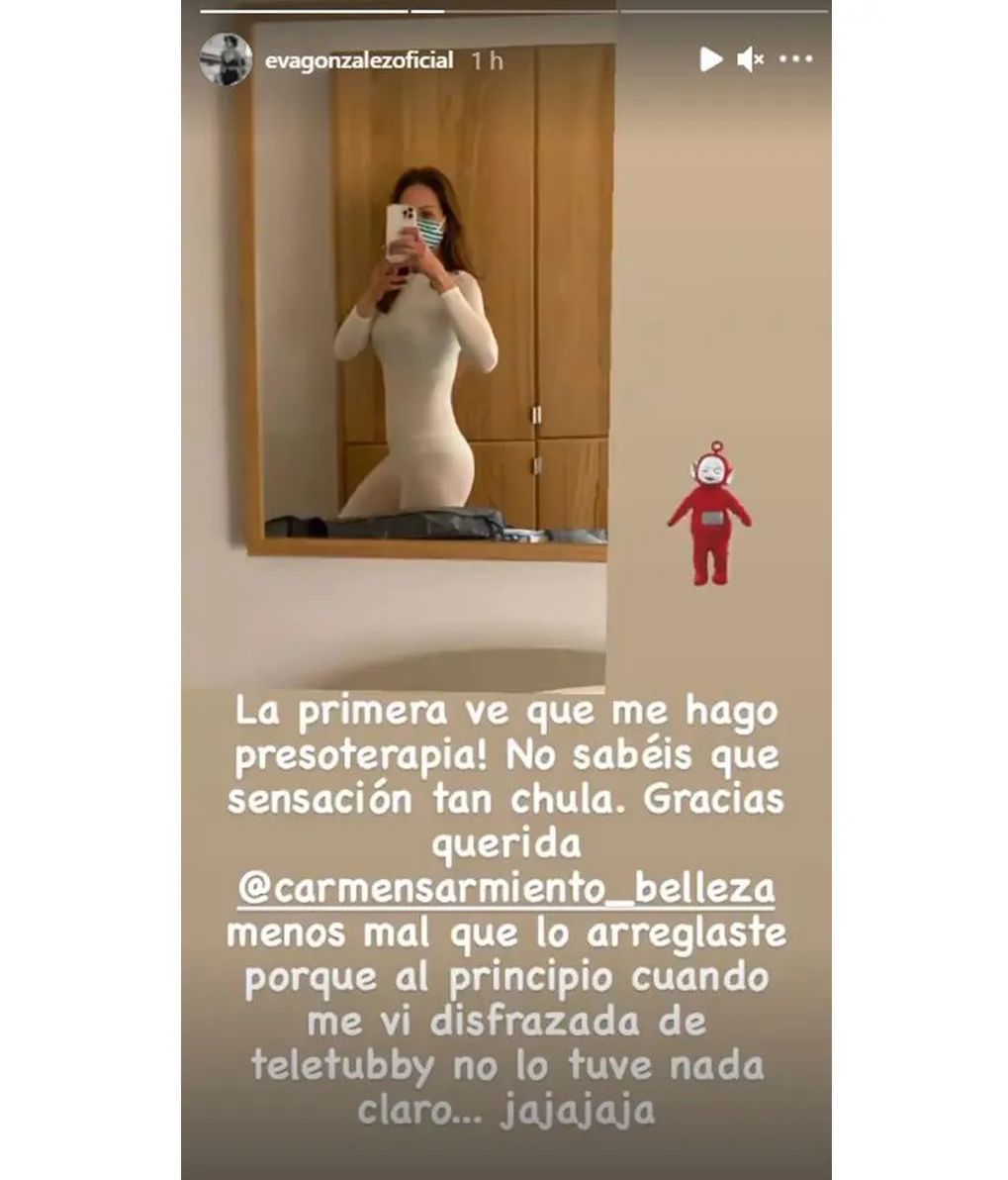 Eva González a través de stories.