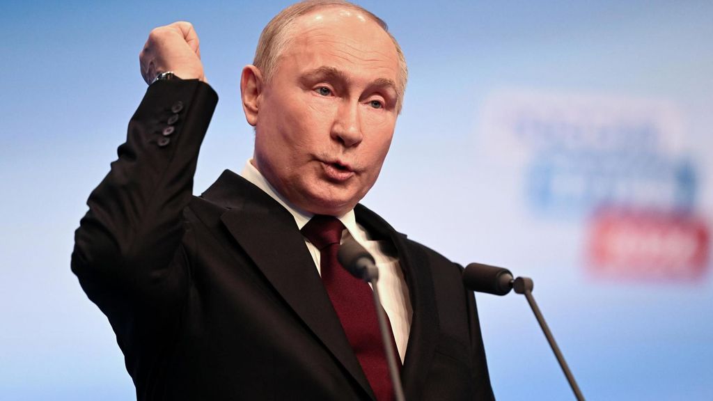 Vladimir Putin gana las elecciones presidenciales de Rusia con un 87,5 por ciento de apoyo