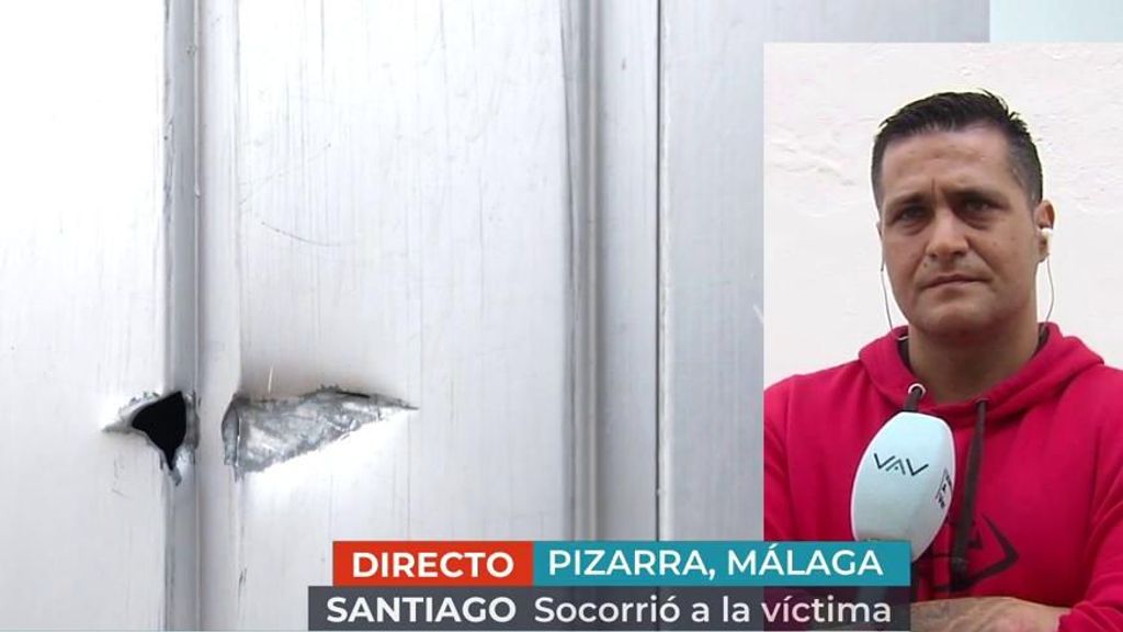 Santiago, socorrió a una víctima tiroteada por su expareja en Pizarra: "Su hija estaba traumatizada mirando a su madre"
