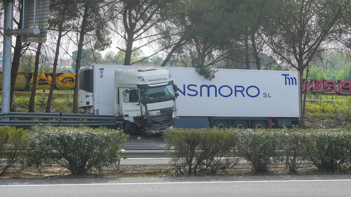 Imagen del camión causante del atropello mortal en Los Palacios Villafranca, Sevilla