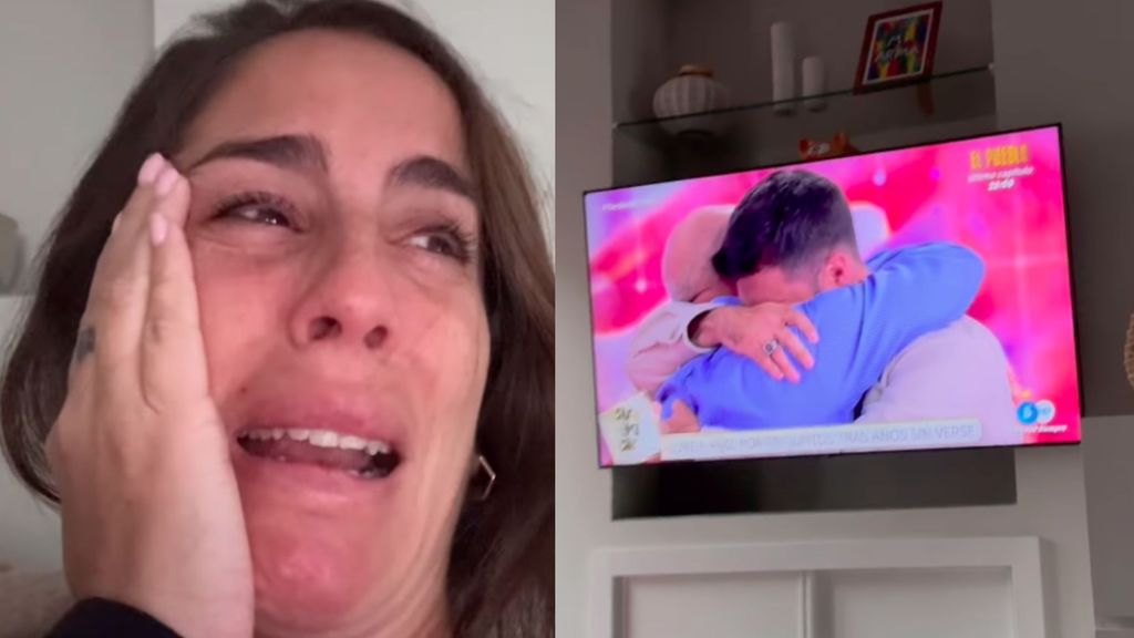 Las lágrimas de Anabel Pantoja al ver el emotivo reencuentro entre un padre y su hijo en 'TardeAR': "Qué bonito la verdad"