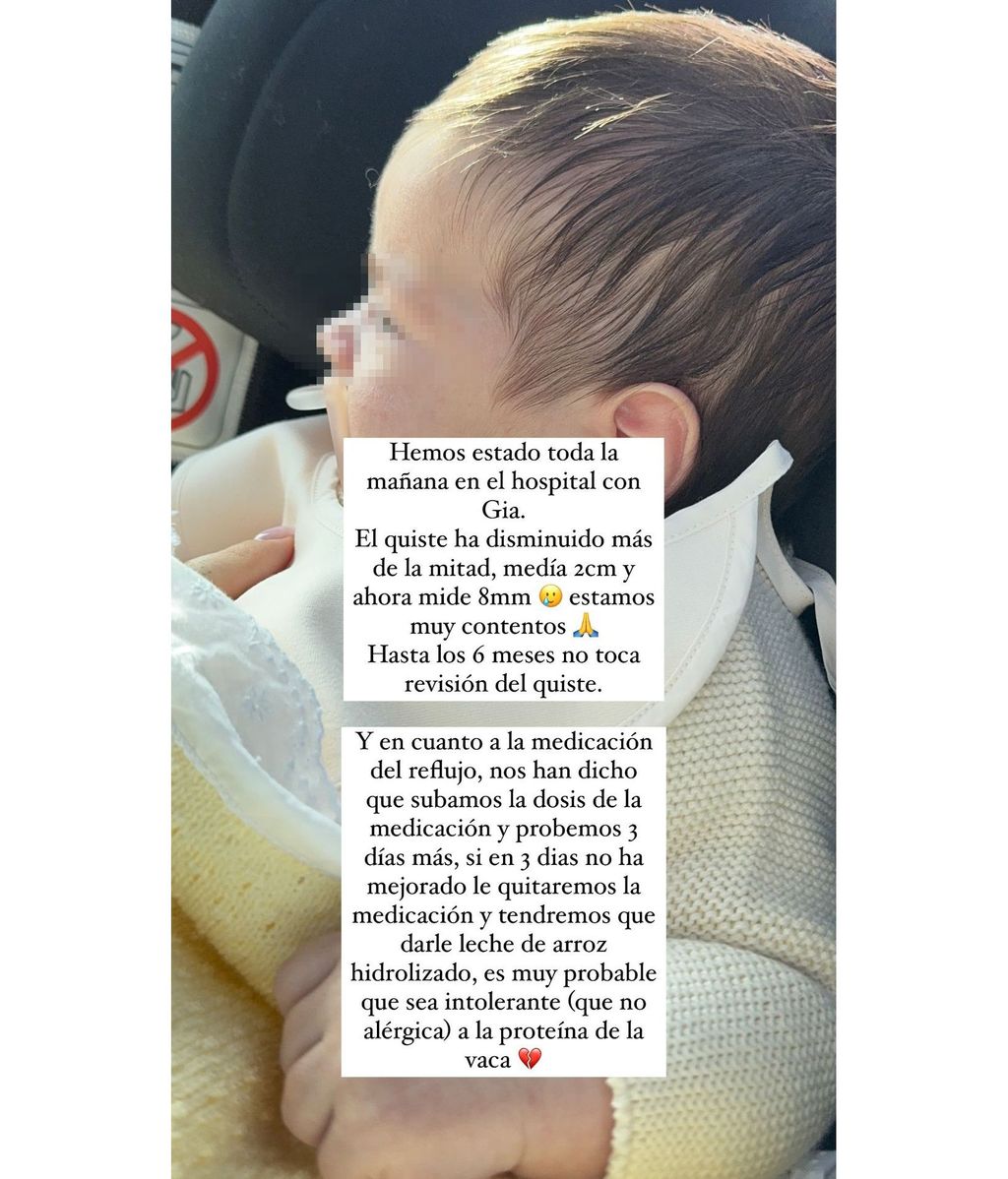 Violeta Mangriñán comparte el nuevo diagnóstico de su hija tras acudir a su última revisión en el hospital