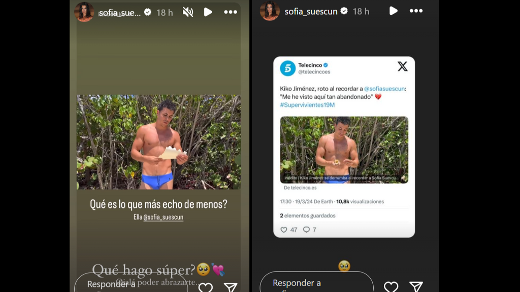 La historia de Instagram de Sofía Suescun