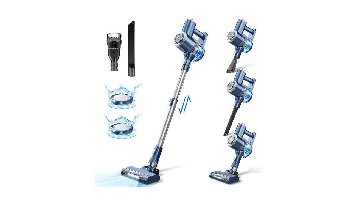 PRETTYCARE aspiradora escoba inalámbrica