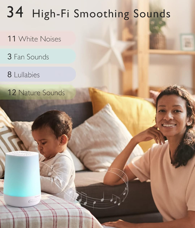Reproductor de ruido blanco para bebés de Amazon